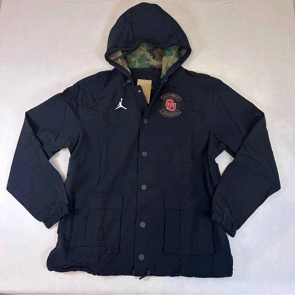 NWT Jordan Brand‎ Oklahoma Sooners Military Appreciation Jacket XL Black 2025